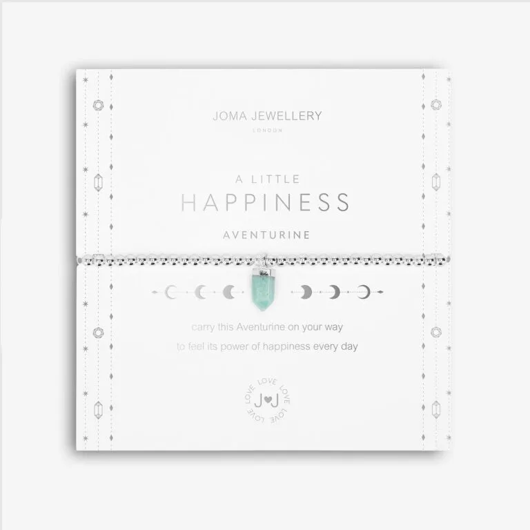 AFFIRMATION CRYSTAL A LITTLE 'HAPPINESS' BRACELET