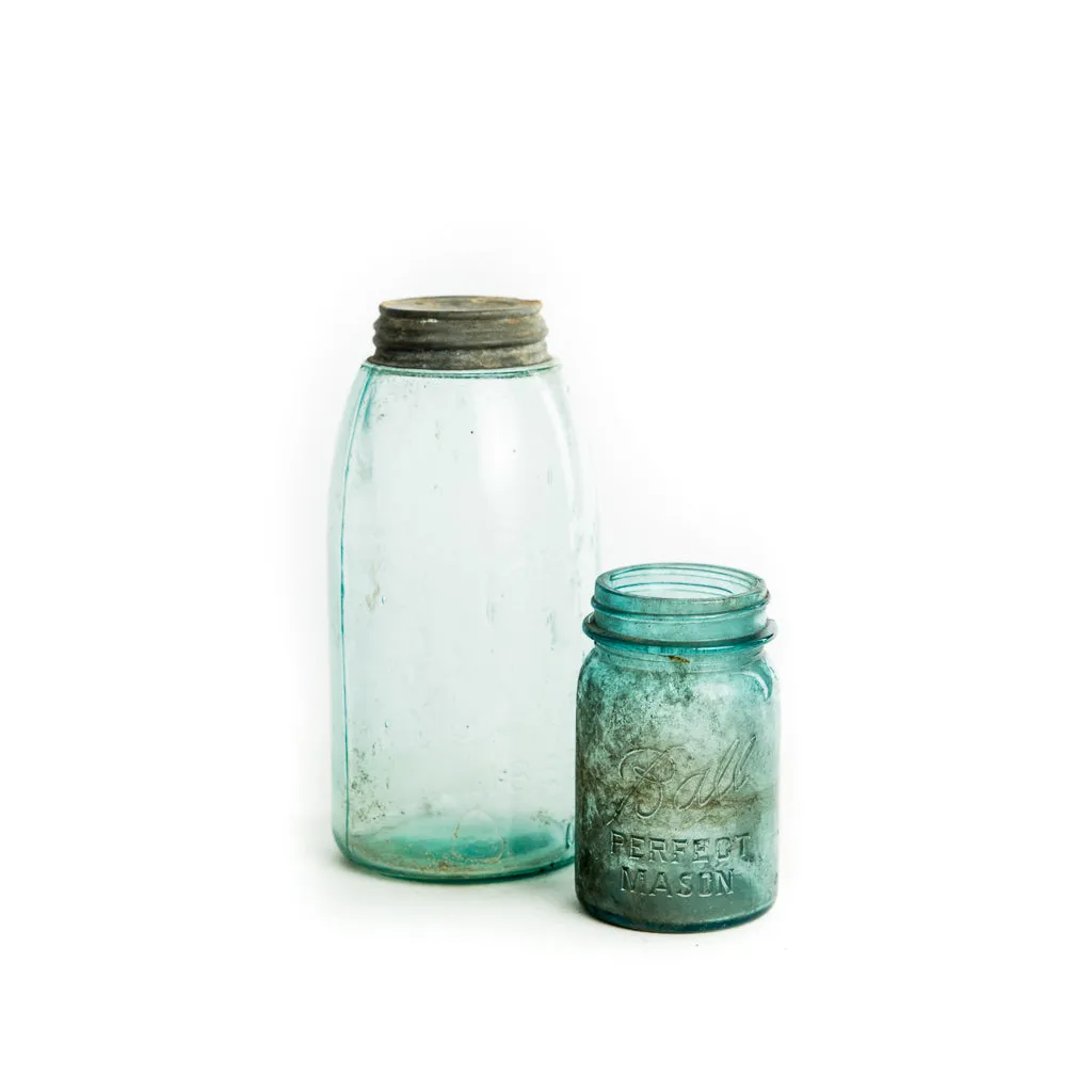 Blue Canning Jars (Set of 2)