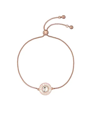 Cherla Crystal Button Adjustable Bracelet Rosegd