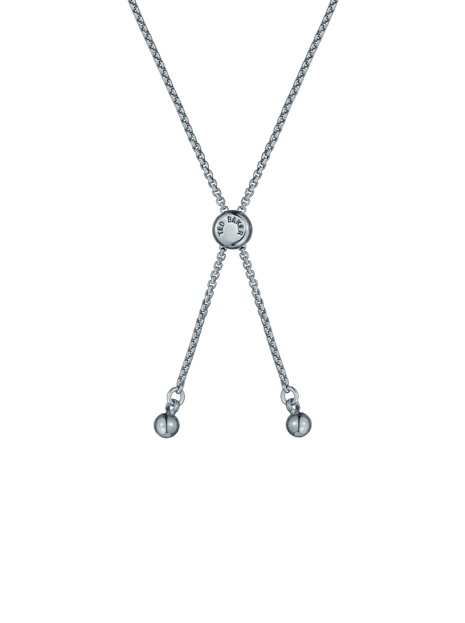 Cherla Crystal Button Adjustable Bracelet Silver