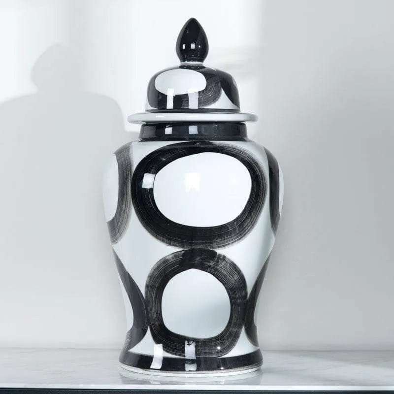 Ginger Jar Black & White - 24"