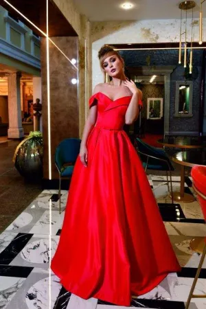 Hoar Red Evening Dress
