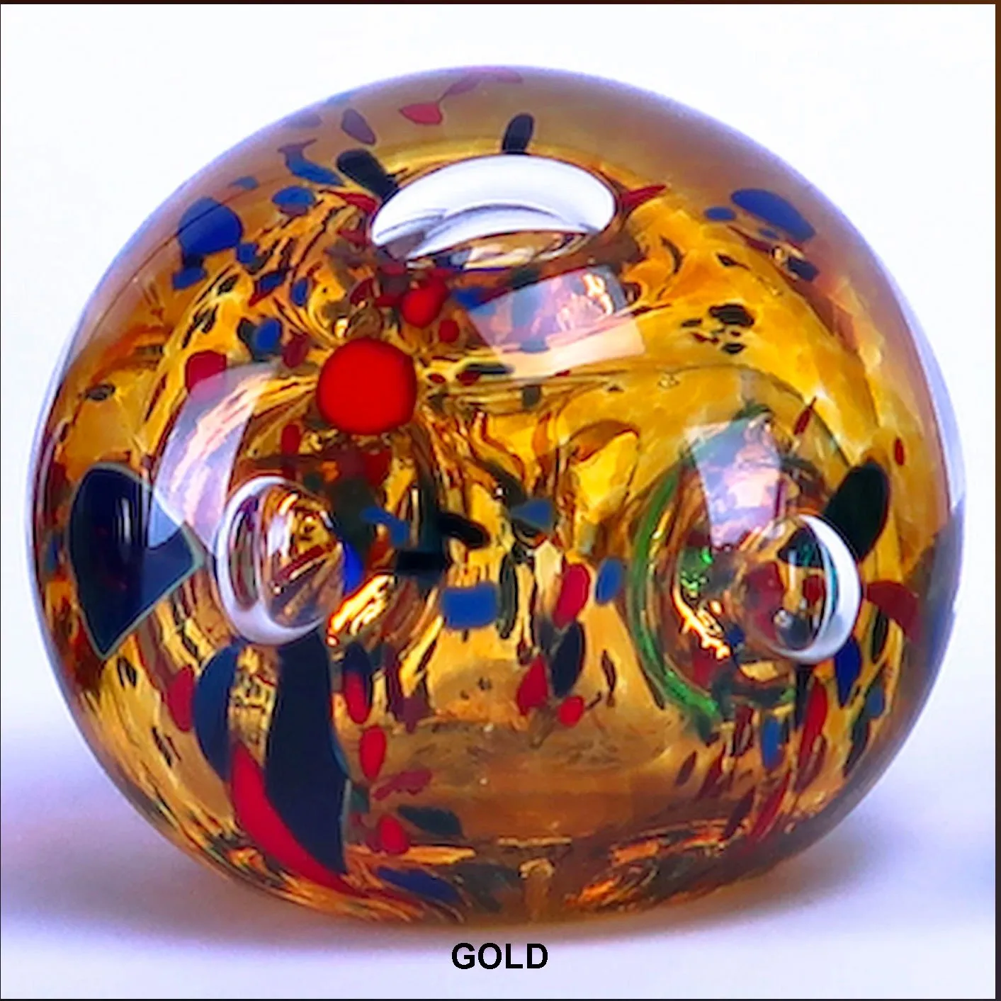 Iota Paperweights Samples by Grateful Gathers Glass, Danny Polk Jr