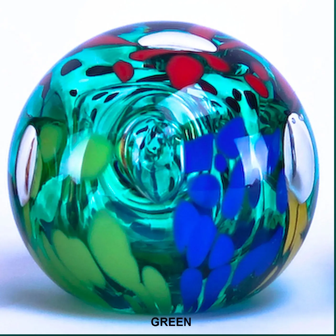 Iota Paperweights Samples by Grateful Gathers Glass, Danny Polk Jr