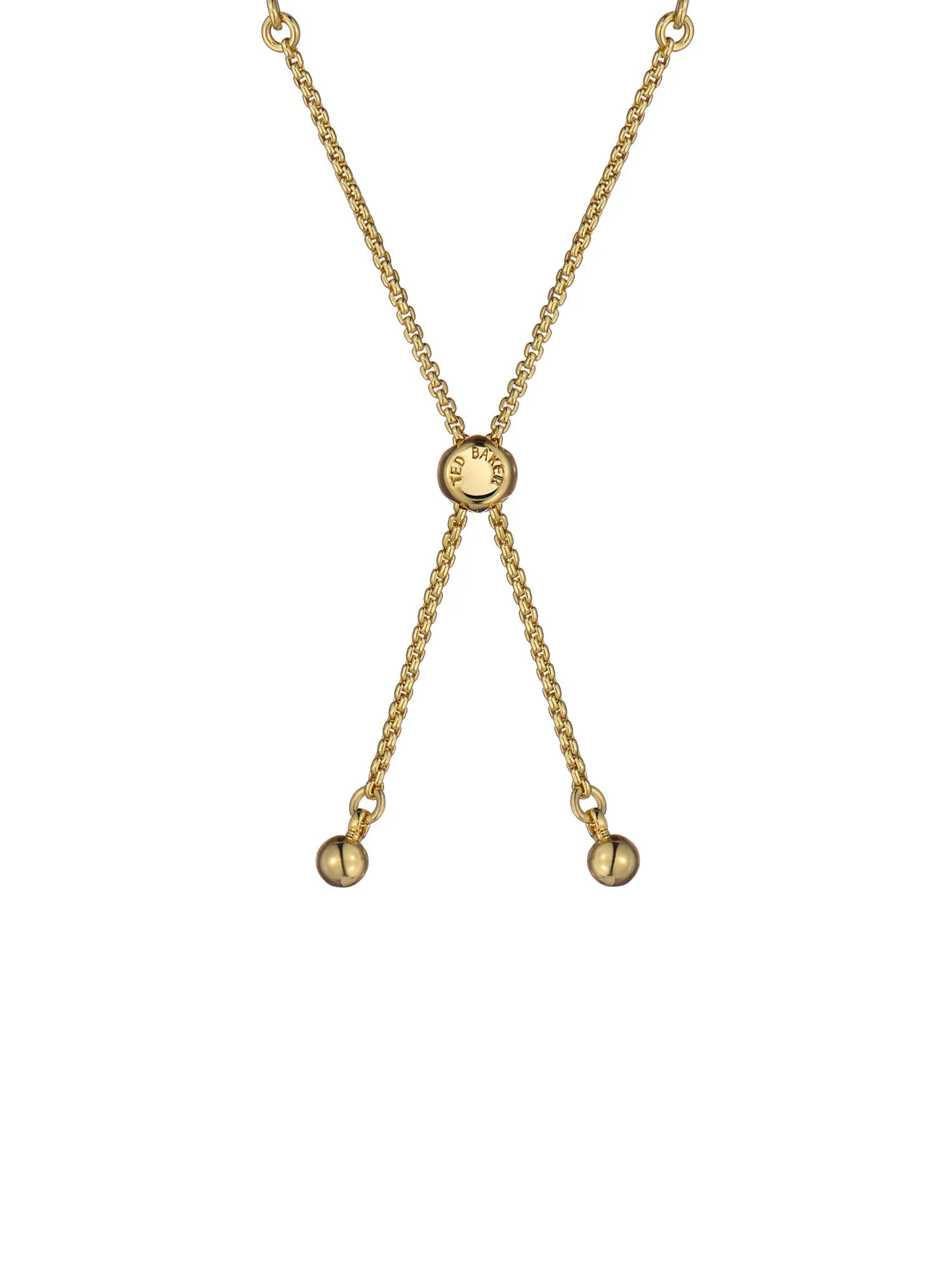 Isabela Crystal Baguette Adjustable Bracelet Gold