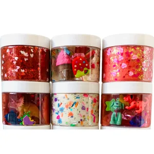 Sensory Dough Magical Jars - Valentine's Day Varieties