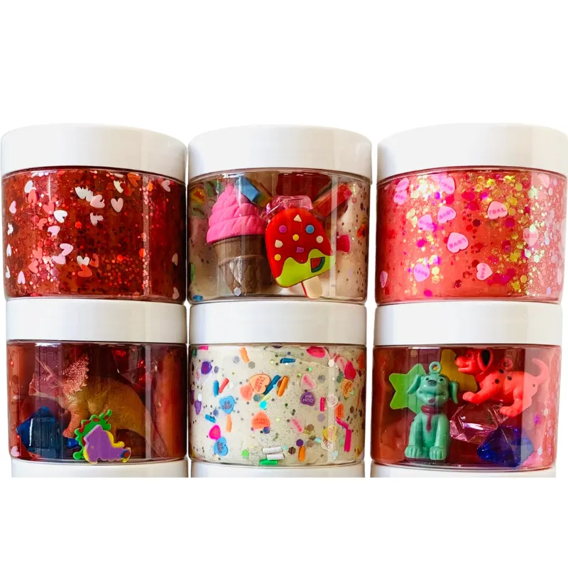 Sensory Dough Magical Jars - Valentine's Day Varieties