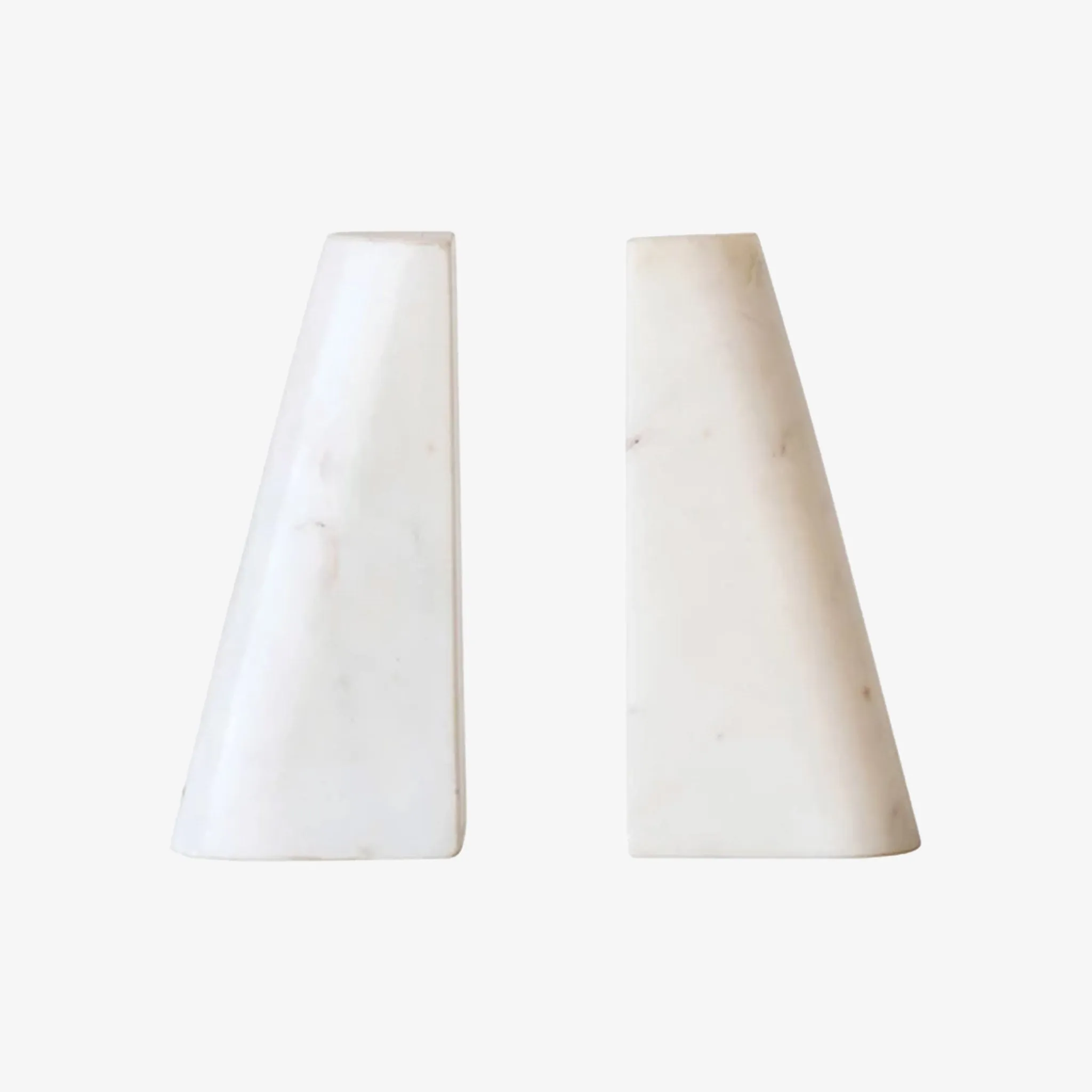 Set of Two Marble Bookends