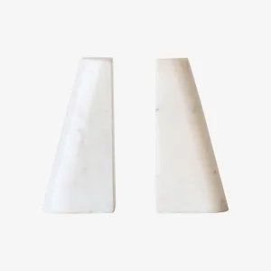 Set of Two Marble Bookends