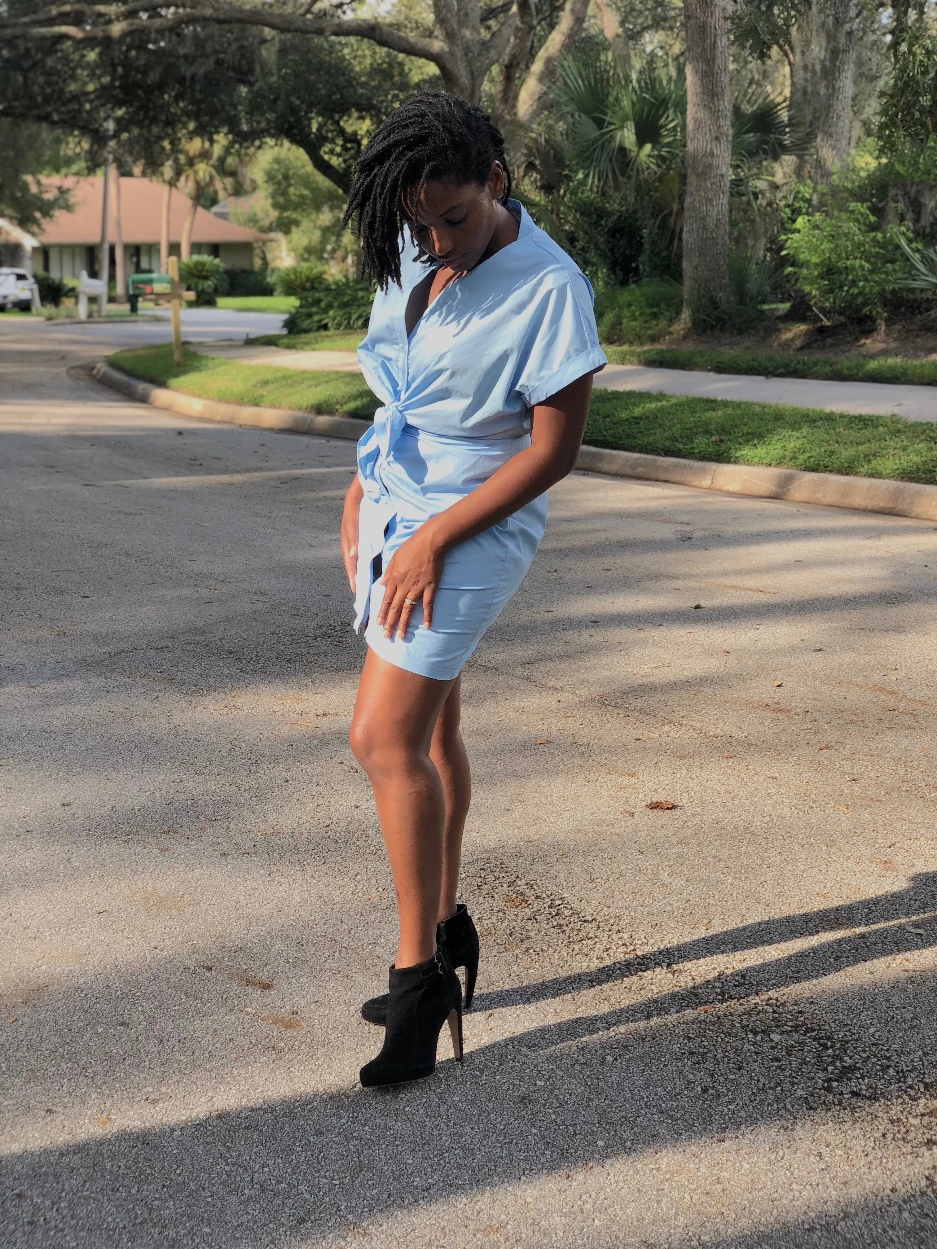 Sexy Blue Mini Dress