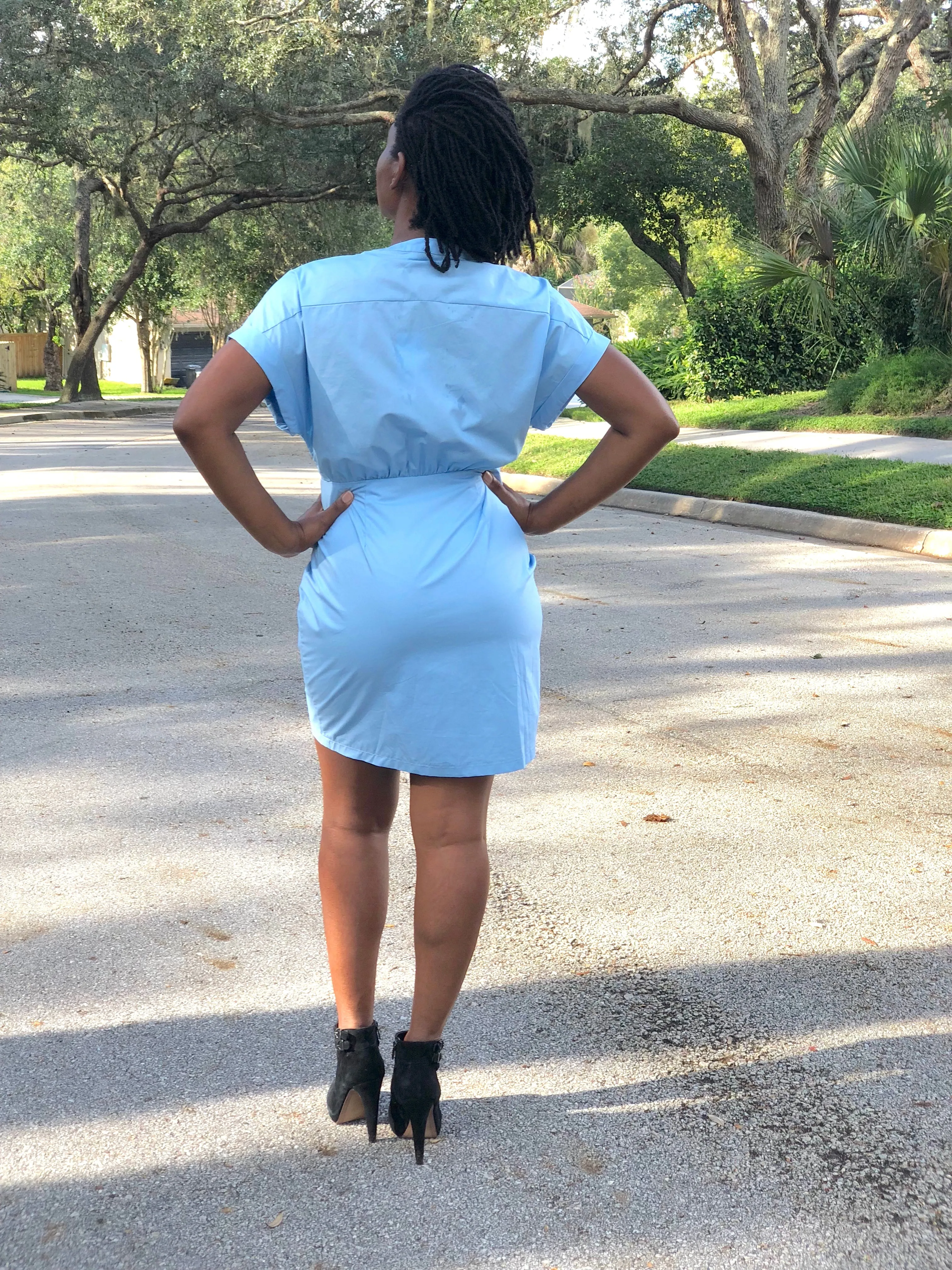 Sexy Blue Mini Dress