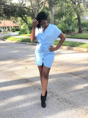 Sexy Blue Mini Dress
