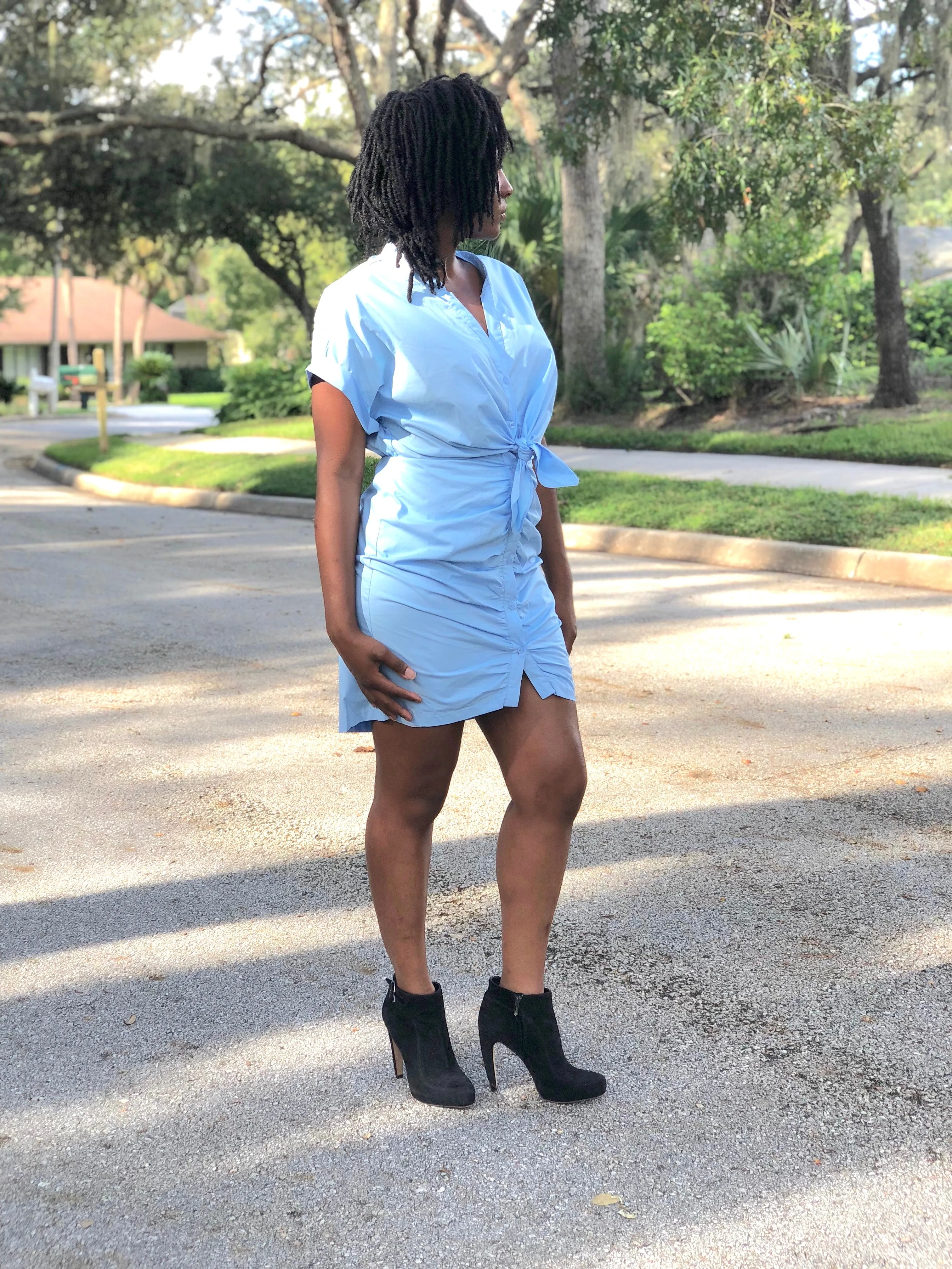 Sexy Blue Mini Dress